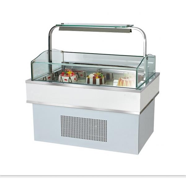 Quality Sandwich Refrigerated Cake Display Case Square Shape Glass Cake Cabinet for sale