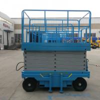 China 12m Hydraulic Lifting Platform Rough Terrain Scissor Lift No Manual Traction factory
