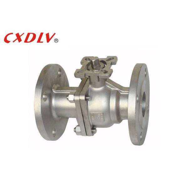 Quality PN16 High Mounting Pad 2PC Full Port Ball Valve DN50 CF8 Floating Valve for sale