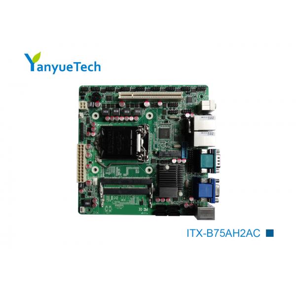 Quality ITX-B75AH2AC Motherboard Gigabyte Mini Itx Intel PCH B75 Chip 10 COM 12 USB PCI Slot for sale