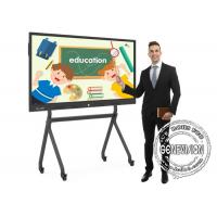 Quality 4K AG Glass 55" - 110" Dual Screen 20 Touch Points Interactive Flat Panel For for sale