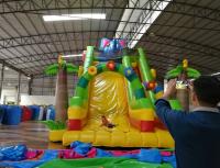 China cheap infatable slide with slide/commercial inflatable slide for sale factory