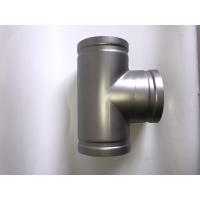 China Rolling Sand Stainless Steel Grooved Pipe Fittings Equal Grooved Tee for sale