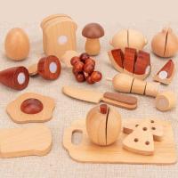 China Natural 5.5cm Wooden Fruits And Vegetables Role Play Food Set factory