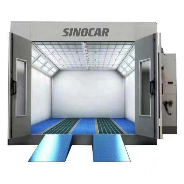 Quality 2 Stage Filter Car Spray Booth Steel Frame Rock Wool Panel Safety Door Without for sale