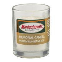 China 100% paraffin wax unscented memorial glass candle burns for 26 hours with printed label factory