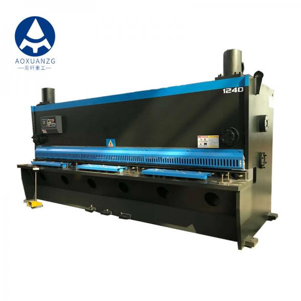 Quality Heavy Duty Steel Plate Guillotine QC11K-12*4000 E21s Electric Shearing Machine for sale