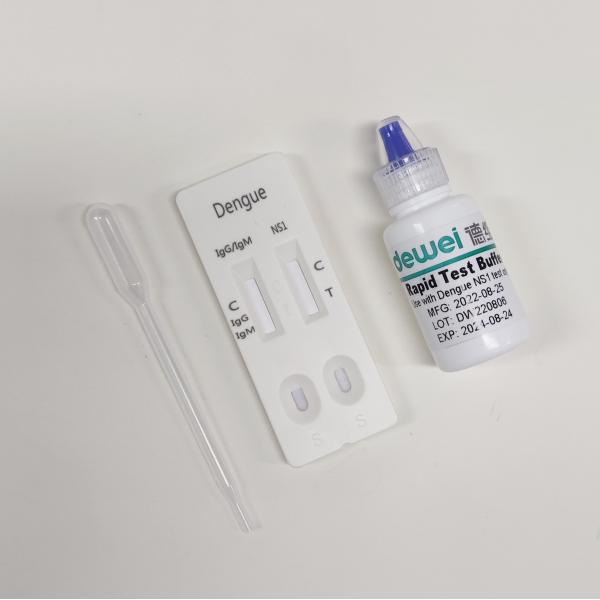Quality One Step Dengue NS1 and Antibodies Rapid Test Cassette Colloidal Gold Principle for sale