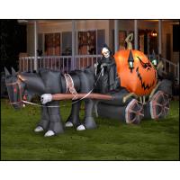 China Pumpkin Carriage Airblown Inflatable Advertising Products For Yard factory