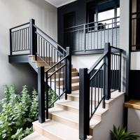 China ODM Aluminium Stair Handrail Residential Commercial Aluminium Staircase Railing factory