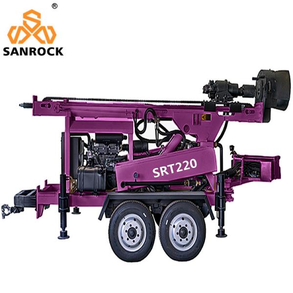 Quality 200m Deep Water Well Drilling Equipment Small Trailer Mounted Water Well Drill for sale