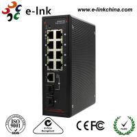 China Network Managed Industrial Ethernet POE Switch P 8 10 / 100M RJ45 Ports 1 Gigabit TP SFP Combo Ports factory