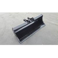 Quality Wide Shallow Excavator Ditching Bucket , Excavator Mud Bucket With Flat Bottom for sale