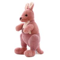 China Rabbit Hair Kangaroo Stuffed Plush Toys Girl Birthday Gift Baby Sleeping Pillow factory