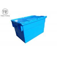 China Hinged-Frame Collapsible Plastic Crates Flat Folded Crates When Not In Use factory