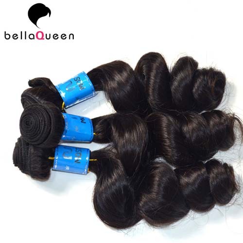 Quality 10 inch - 30 inch Curly Mongolian Hair Extensions , Loose Wave Human Hair Weave for sale