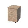 China Melamine Laminated Office File Cabinets Wooden Mobile Pedestal With 3 Drawers factory