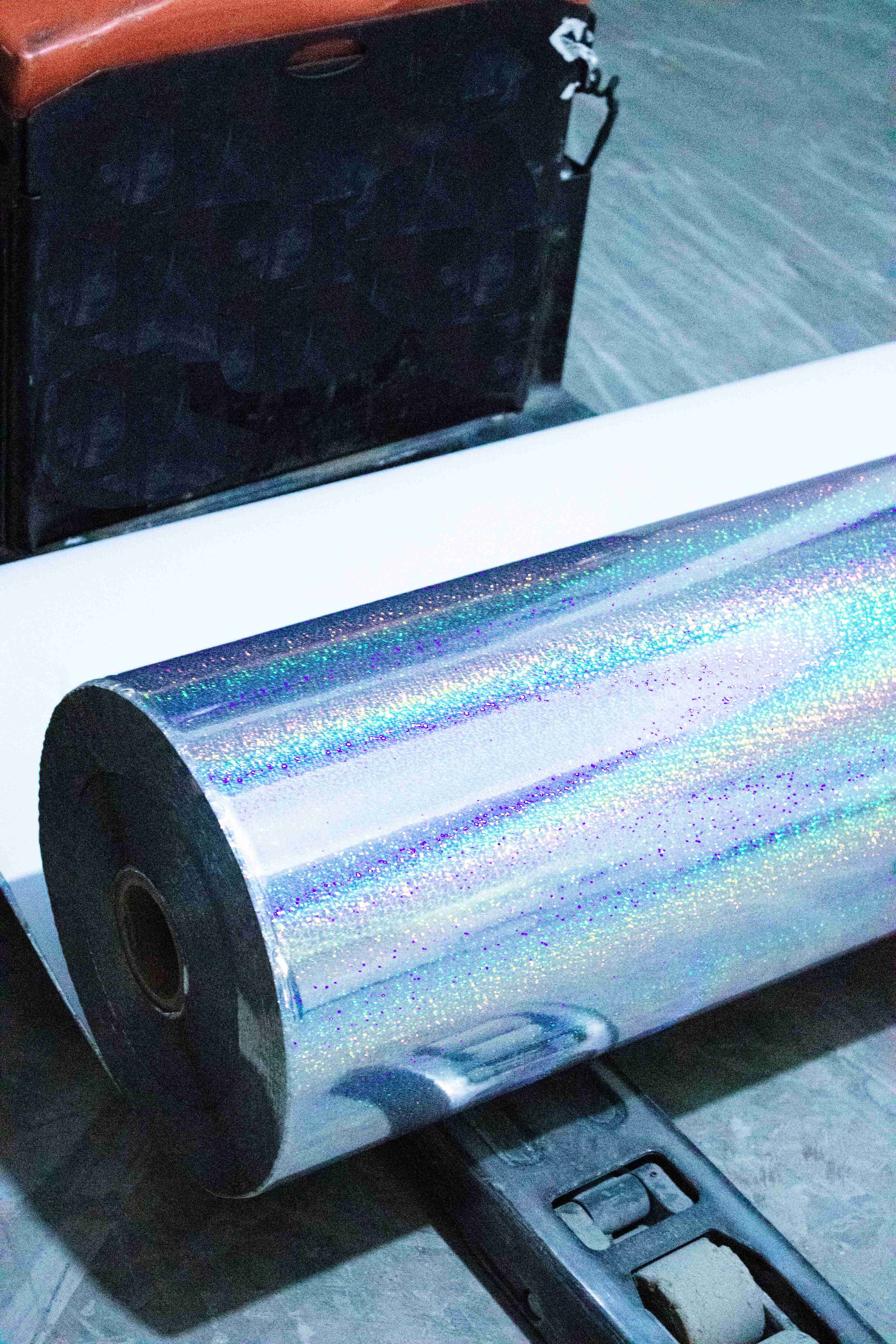 China Acrylic Glue Clear Holographic Film  , Waterproof Holographic Film Paper factory