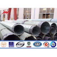 Quality 60ft Type Hs Ht Ngcp Standard Galvanized Steel Pole With 4-5mm Thickenss for sale