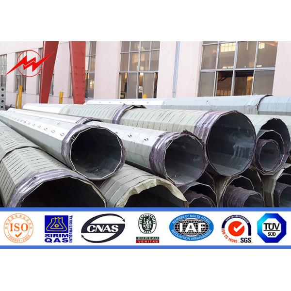Quality 60ft Type Hs Ht Ngcp Standard Galvanized Steel Pole With 4-5mm Thickenss for sale