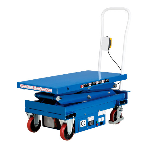 Quality 500Kg 1.5M Lift Height Battery Powered Hydraulic Scissor Lifting Table for sale