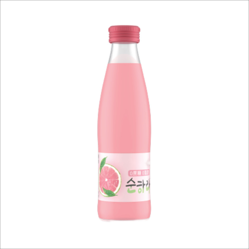 China 240ml 0 Sugar 0 Fat 100% Pink Lemon Juice Plastic Bottle OEM Private Label Juice Drink Filling factory