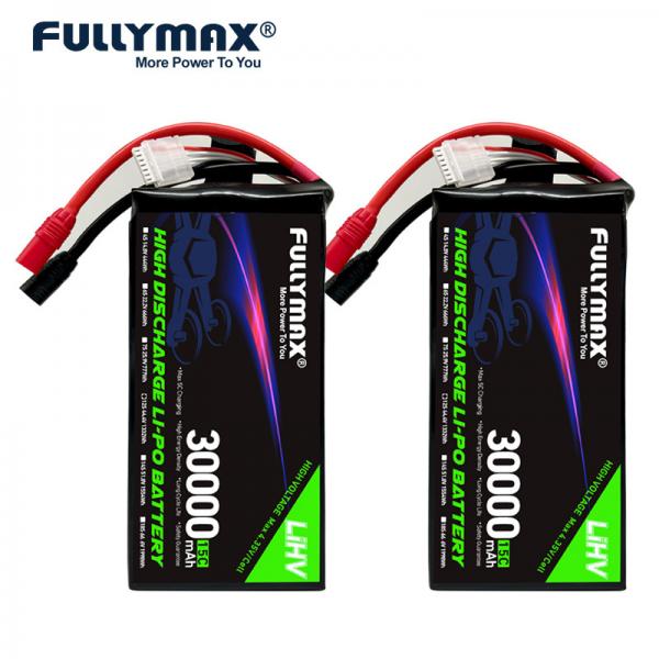 Quality 30000mAh 12 Cell Lipo Battery 12S 44.4V 15C EVTOL Agriculture Drones Underwater Robotics for sale