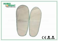 China Non Woven Man / Ladies Bathroom Slippers , White Hotel Style Slippers CE Standard factory