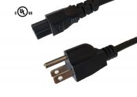 China 125v 3 Pin Ul Approved Power Cord Cable Electric Plug With Iec320c5 Connector factory
