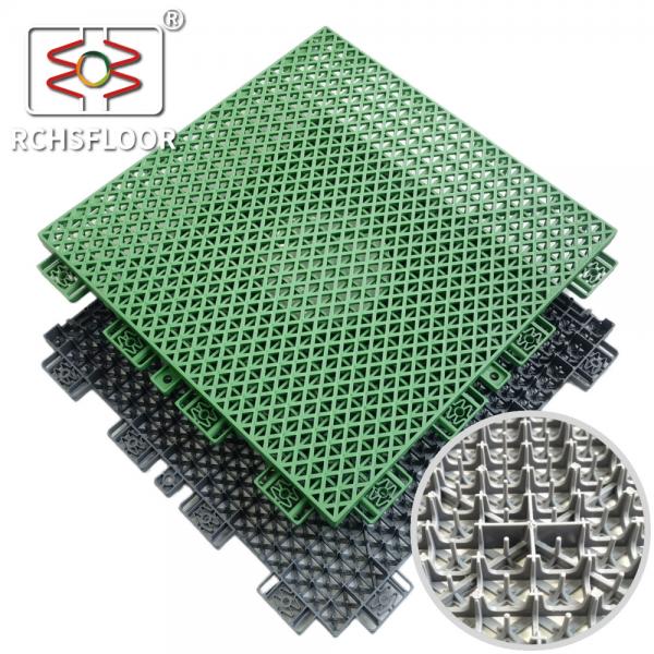 Quality Green 1.81cm Basketball Court Tiles Durable Sports Court Surface Tiles for sale