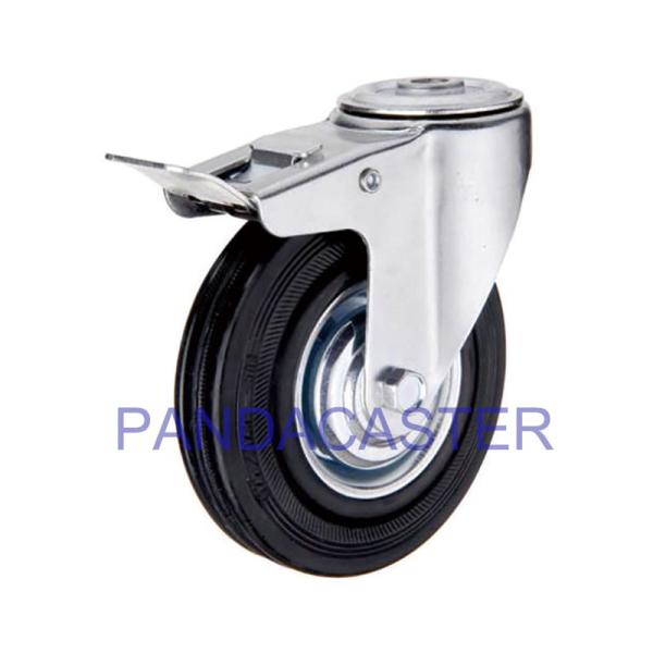 Quality Furniture / Trolleys Industrial Caster Wheels With Total Brake Device for sale