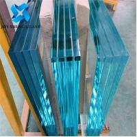 Quality Tempered Bullet Proof Glass Laminated Solid Structure Flat Shape for sale