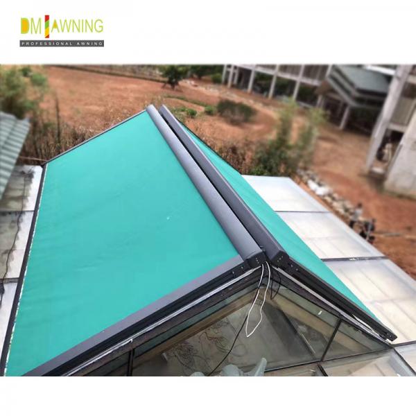 Quality Polyester Retractable Roof Awning Remote Control Aluminum Retractable Awning for sale