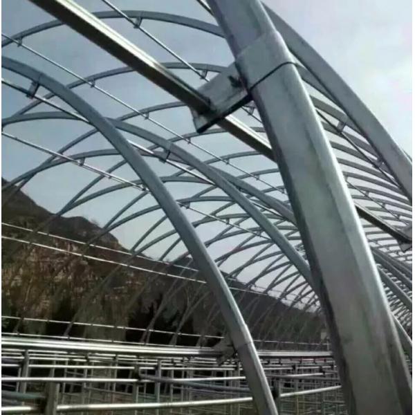 Quality Agricultural Solar Single-Span Greenhouses Accessories 8*30m The Cheapest  Plastic Film Tunnel Greenhouse for sale