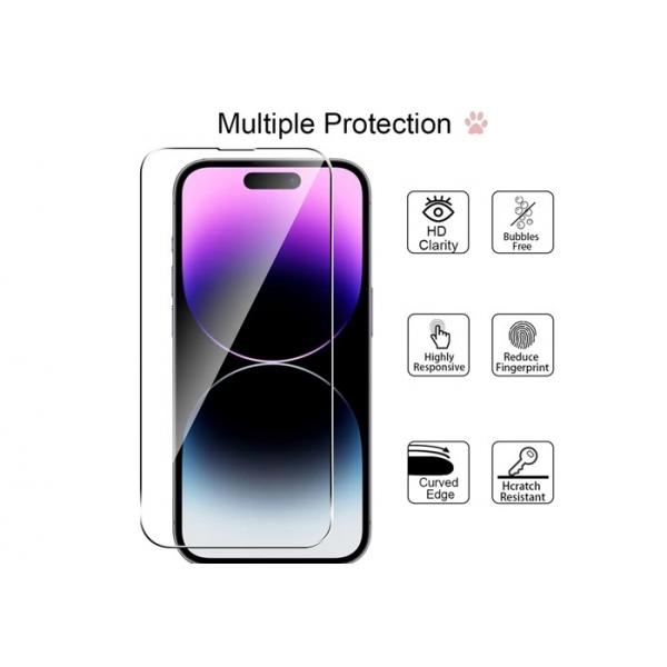 Quality 0.33MM 	2.5D Glass Screen Protector Clear 9H Mobile Tempered Glass Screen Protector For Iphone for sale