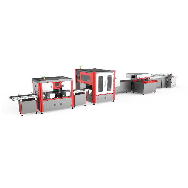 Quality 25sheets/Min Rigid Box Machine For Wine Box Production Visual positioning accuracy:±0.01mm for sale