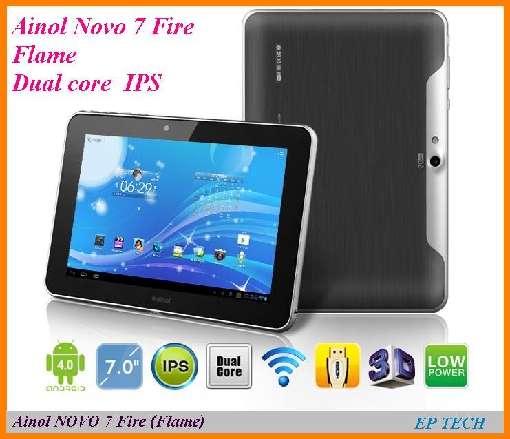 China 7 Ainol NOVO 7 Fire Flame tablet PC  Dual core ISP 1280*800 Dual camera 1G 16G  factory