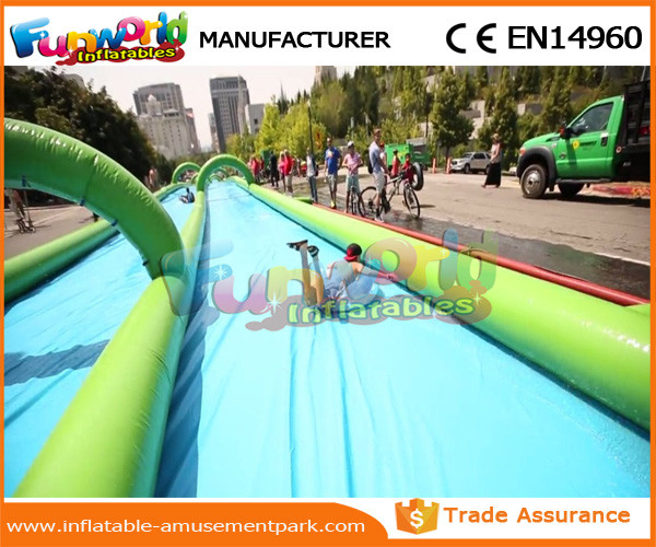 Quality City 1000 Ft Inflatable Slip N Slide , Commercial Grade Inflatable Bouncy Slide for sale