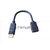 China Customized Displayport 1.2 Cable Black Color For Digital Entertainment factory