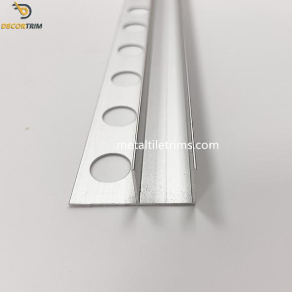Quality Thick 0.9mm Tile Trim Profiles Aluminum alloy 6063 T5 Bathroom Glass for sale