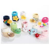China Custom logo, design Lovely animal head anti-slip cotton infant baby socks factory