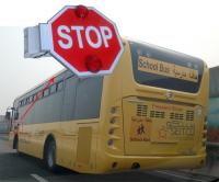 China Automatic School bus sign / Electronic stop arm With Reflective Sheet Built-in Buzzer factory