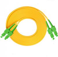 China SC APC with clip Free Logo Optical Fiber Patch Cord Single Mode 2.0 Jumping Cable factory
