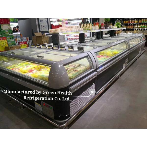 Quality 1.9 Meters Commercial Display Freezer For Frozen Food 2100*890*890mm for sale