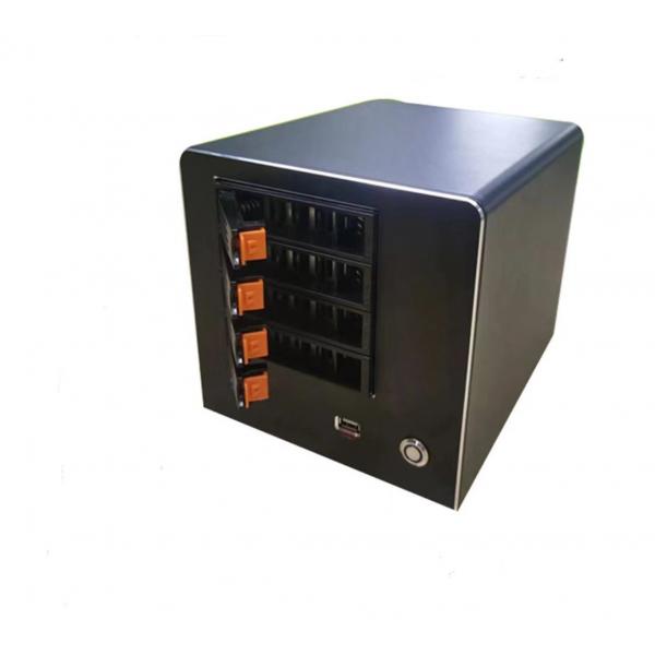 Quality Enclosure Nas Storage Server Chassis Household 4 Bay Computer Case Aluminum Alloy Panel for sale