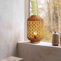 China Retro Hemp Rope Rattan Woven Lamp Shade For Living Room Bedroom factory