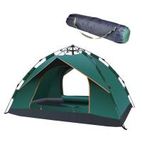 China Single Layer Waterproof Family Camping Tent Automatic Pop Up Fiberglass Frame factory