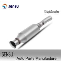 China Universal Fit 2 X 2 Inlet / Outlet Exhaust Catalytic Converter 304SS Oval 51mm factory