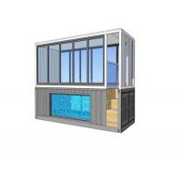 Quality Customization 20GP Swimming Pool Shipping Container With Glass Side for sale