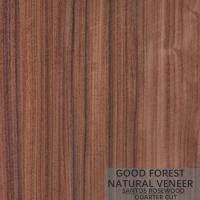 China Hotel Rosewood Natural Wood Veneer Of Crown Cut Quarter Straight factory